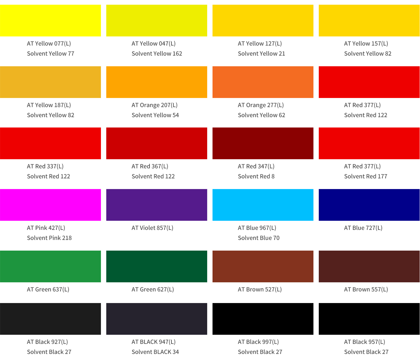 Laser specific color powder metal complex dye